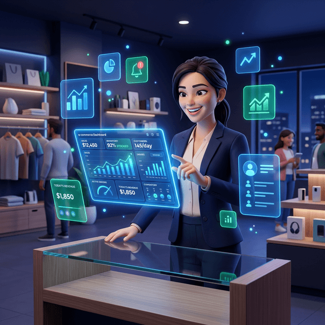 Maju POS Dashboard Illustration